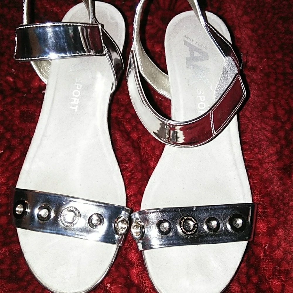 AK Sport Wedge Silver Sandal